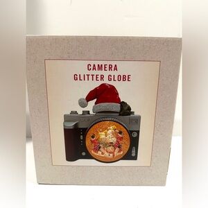 NEW Cracker Barrell Vintage Inspired Camera Glitter Globe Christmas Holiday
